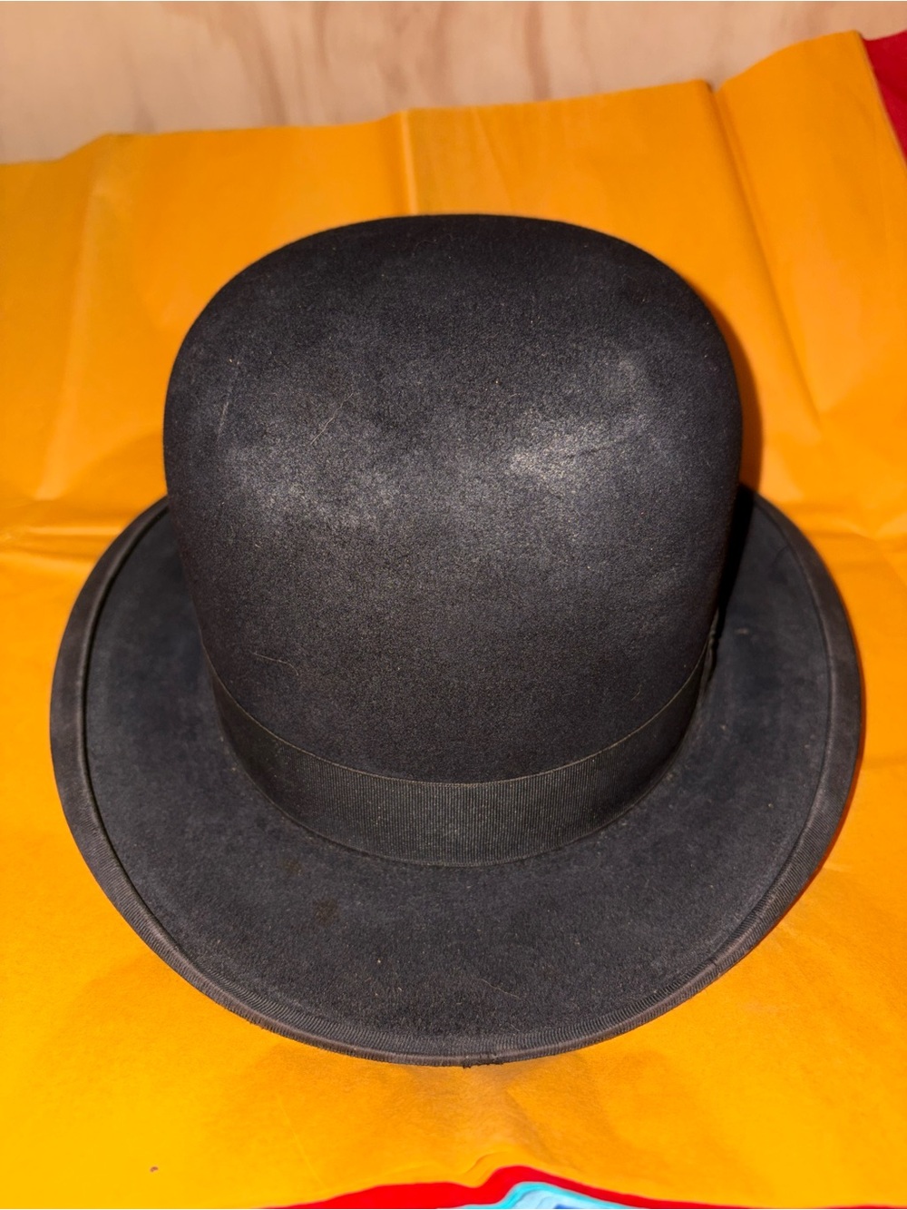 Vintage Black Bowler Hat